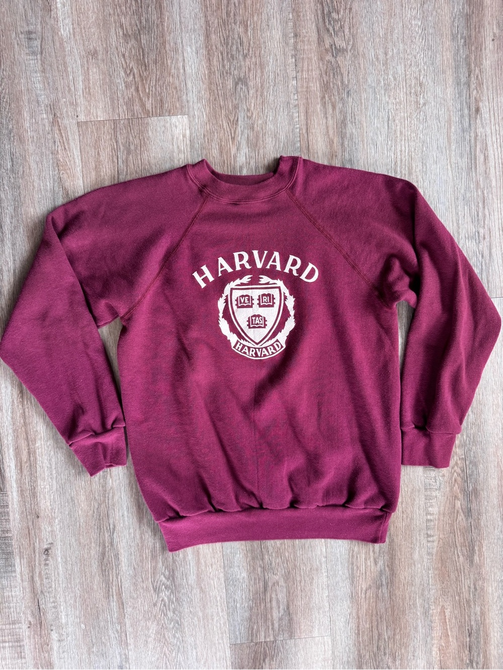 Vintage 80s Champion Harvard Crewneck Sweatshirt with Harvard Crest - size Large